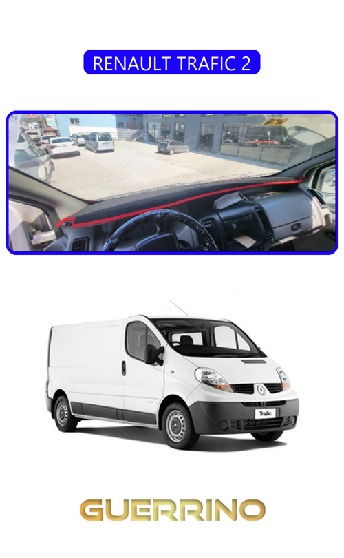 Renault Trafıc 2Torpido Koruma Halısı Mavi Kenar