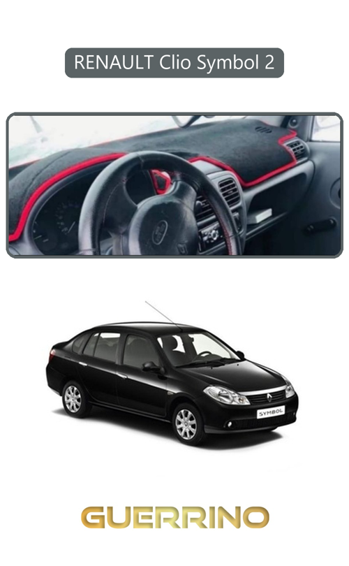 Renault Clio Symbol 2Torpido Koruma Halısı Gri Kenar