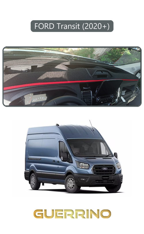 Ford Transit 2020+Torpido Koruma Halısı Gri Kenar