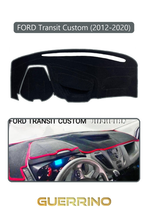 Ford Transit Custom (2012-2020)Torpido Koruma Halısı Gri Kenar