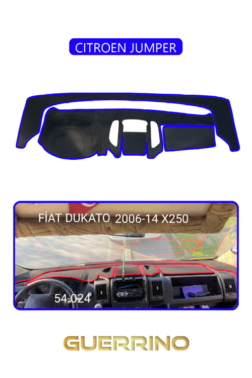 Cıtroen Jumpertorpido Koruma Halısı Mavi Kenar