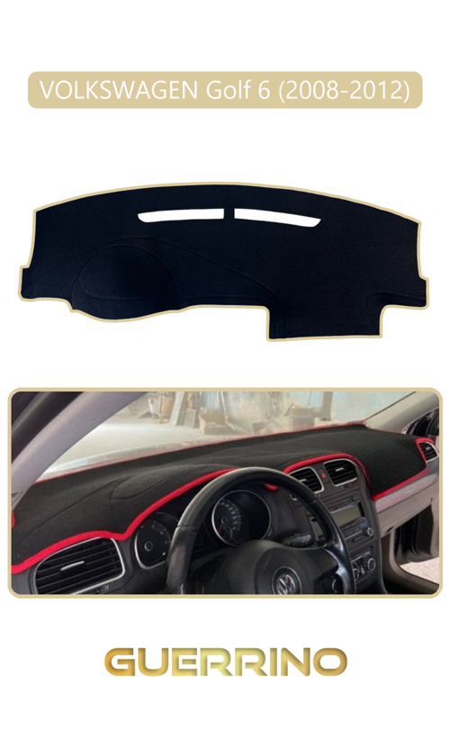 Volkswagen Golf 6 (2008-2012)Torpido Koruma Halısı Bej Kenar