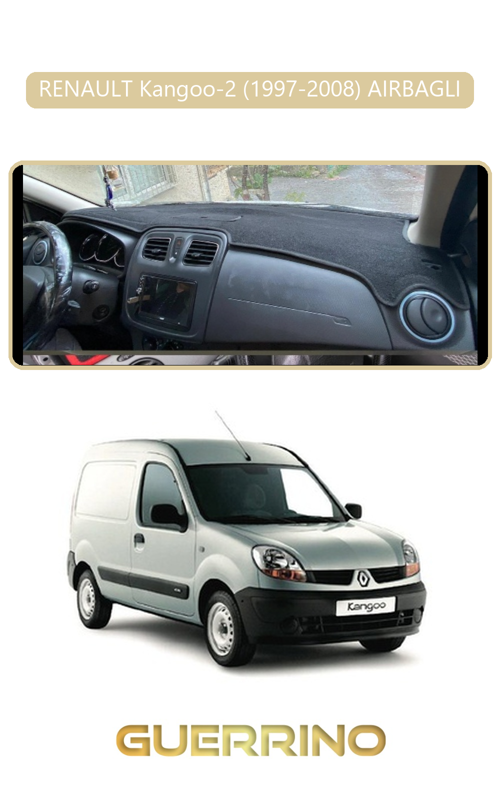 Renault Kangoo-2 (1997-2008) Aırbaglıtorpido Koruma Halısı Bej Kenar