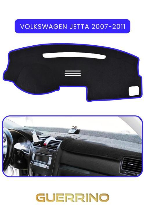 Volkswagen Jetta (2007-2011)Torpido Koruma Halısı Mavi Kenar