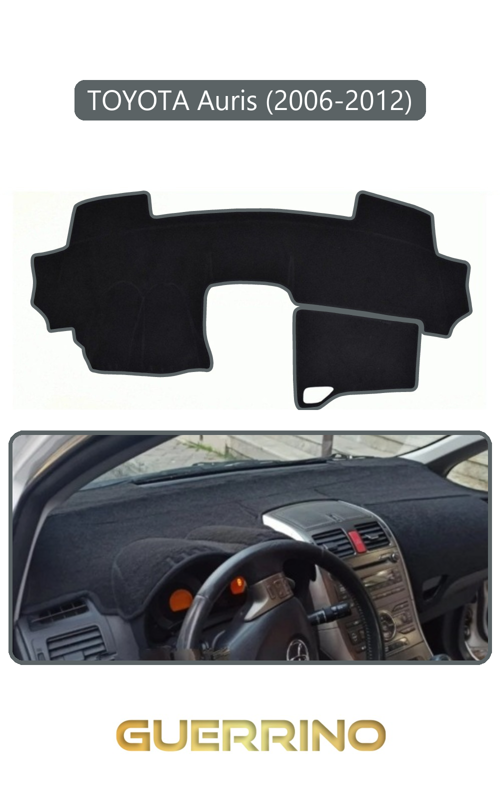 Toyota Auris (2006-2012)Torpido Koruma Halısı Gri Kenar