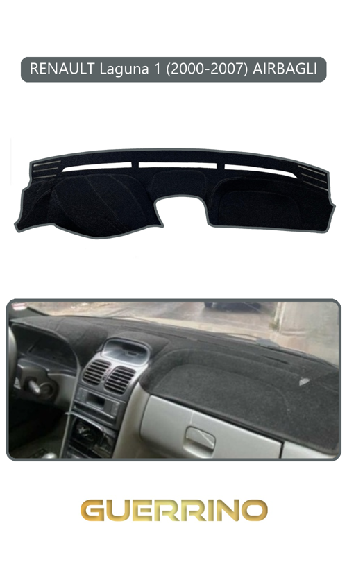 Renault Laguna 1 (2000-2007) Aırbaglıtorpido Koruma Halısı Gri Kenar