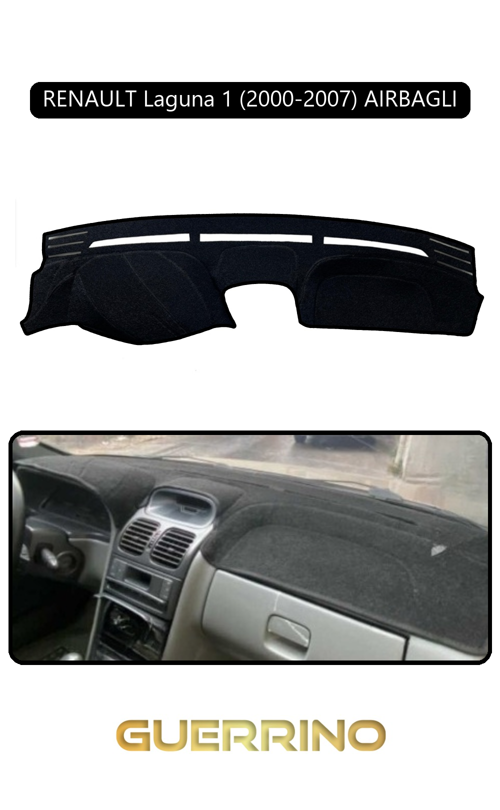 Renault Laguna 1 (2000-2007) Aırbaglıtorpido Koruma Halısı Siyah Kenar