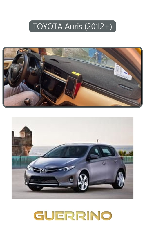 Toyota Auris (2012-2013)Torpido Koruma Halısı Gri Kenar