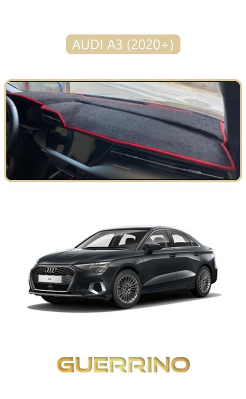 Audi A3 (2020+)Torpido Koruma Halısı Bej Kenar
