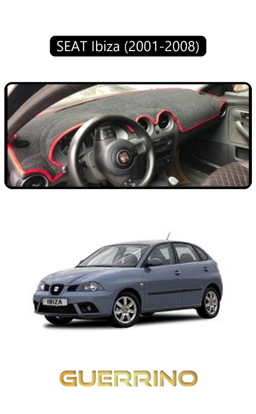 Seat Ibiza (2001-2008)Torpido Koruma Halısı Siyah Kenar