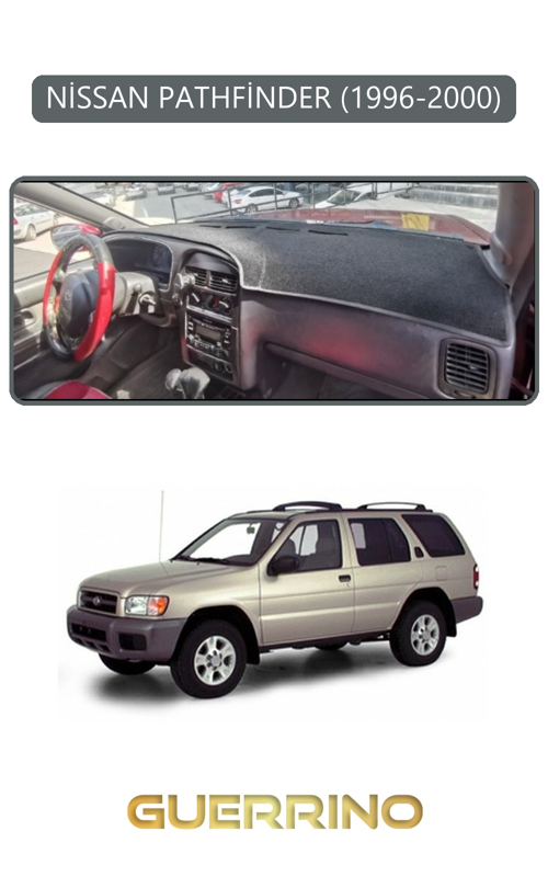 Nissan Pathfinder 1996-2000Torpido Koruma Halısı Gri Kenar