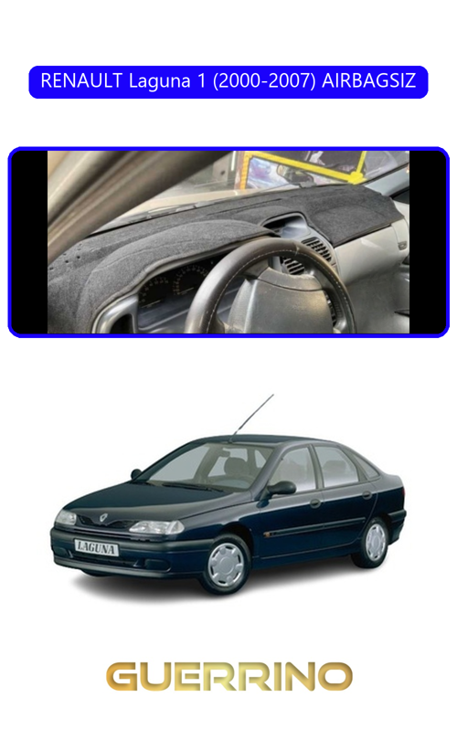Renault Laguna 1 (2000-2007) Aırbagsıztorpido Koruma Halısı Mavi Kenar