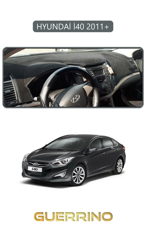 Hyundai İ40 2011+ (İ30 )Torpido Koruma Halısı Gri Kenar