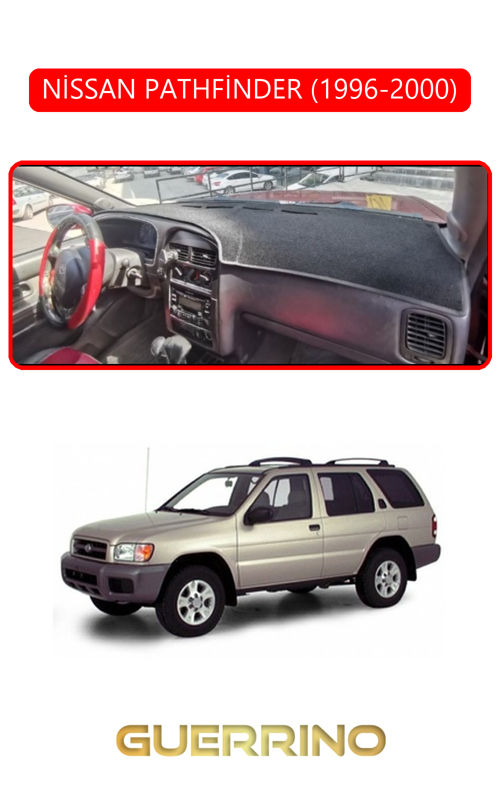 Nissan Pathfinder 1996-2000Torpido Koruma Halısı Kırmızı Kenar