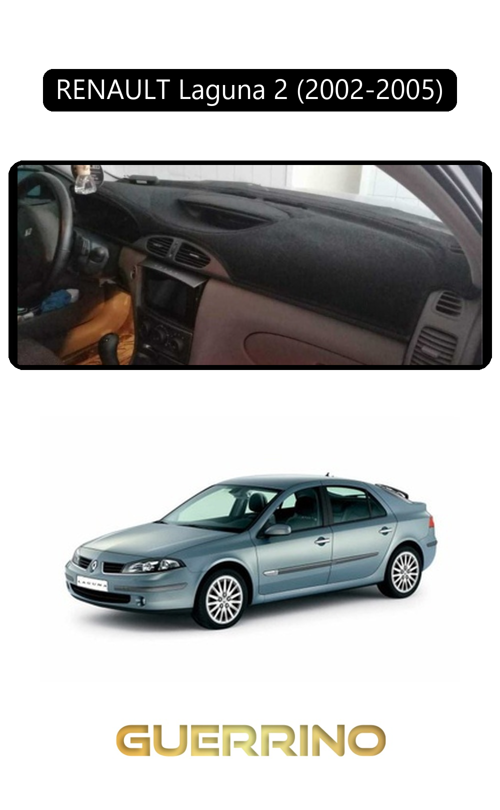 Renault Laguna 2 (2002-2005)Torpido Koruma Halısı Siyah Kenar