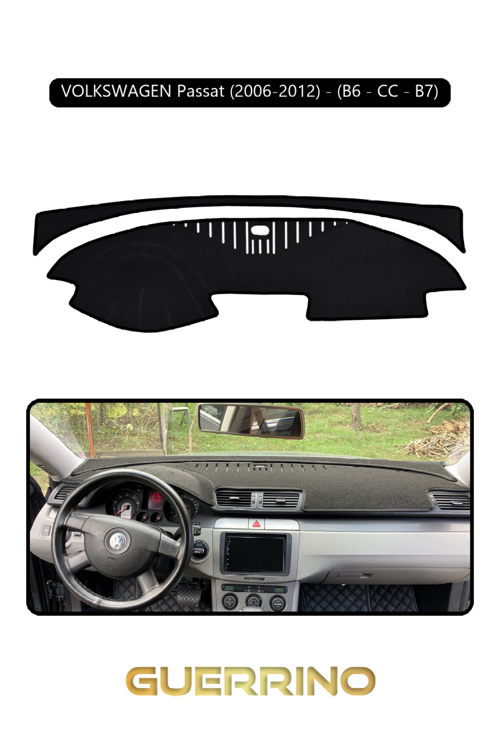Volkswagen Passat (2006-2012) - (B6/Cc; ) B7Torpido Koruma Halısı Siyah Kenar