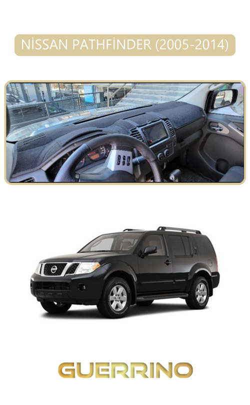 Nissan Pathfinder 2005-2014Torpido Koruma Halısı Bej Kenar