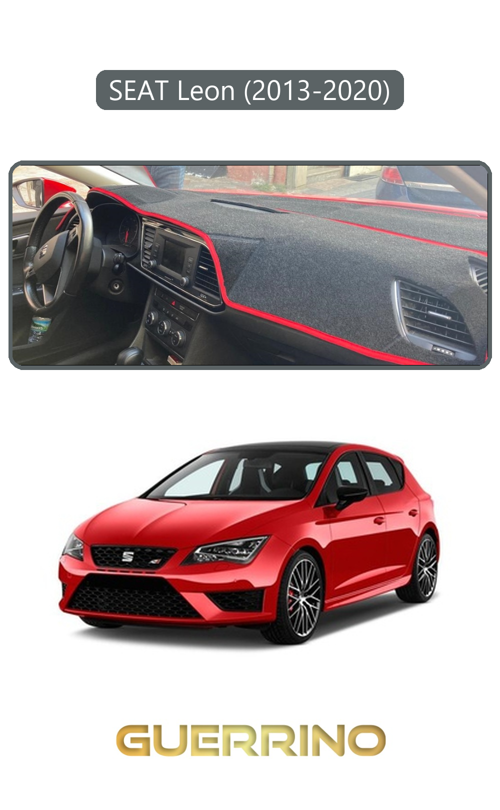 Seat Leon (2013-2020)Torpido Koruma Halısı Gri Kenar