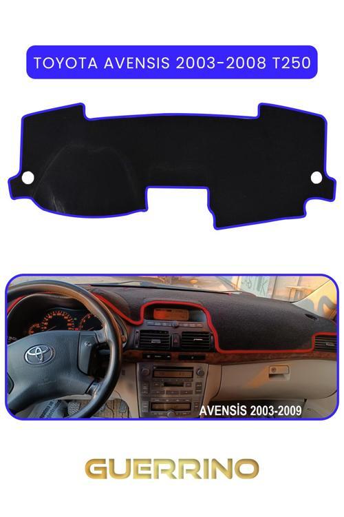 Toyota Avensis (2003-2008) T250Torpido Koruma Halısı Mavi Kenar