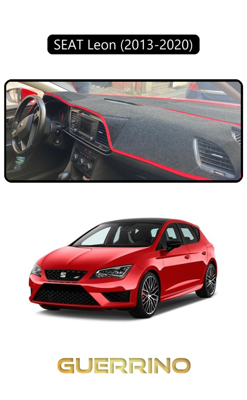 Seat Leon (2013-2020)Torpido Koruma Halısı Siyah Kenar