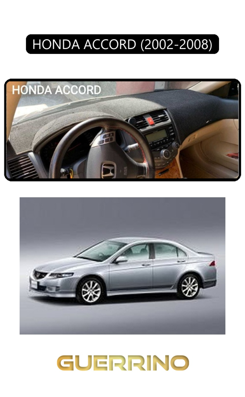 Honda Accord 2002-2008Torpido Koruma Halısı Siyah Kenar