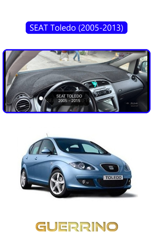 Seat Toledo (2005-2013)Torpido Koruma Halısı Mavi Kenar