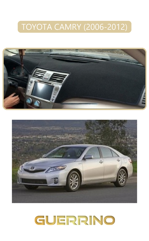 Toyota Camry (2006-2012)Torpido Koruma Halısı Bej Kenar