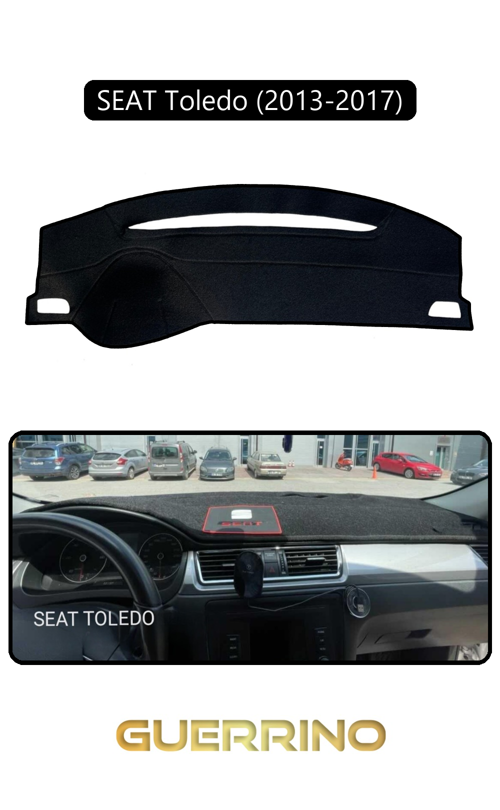 Seat Toledo (2013-2017)Torpido Koruma Halısı Siyah Kenar