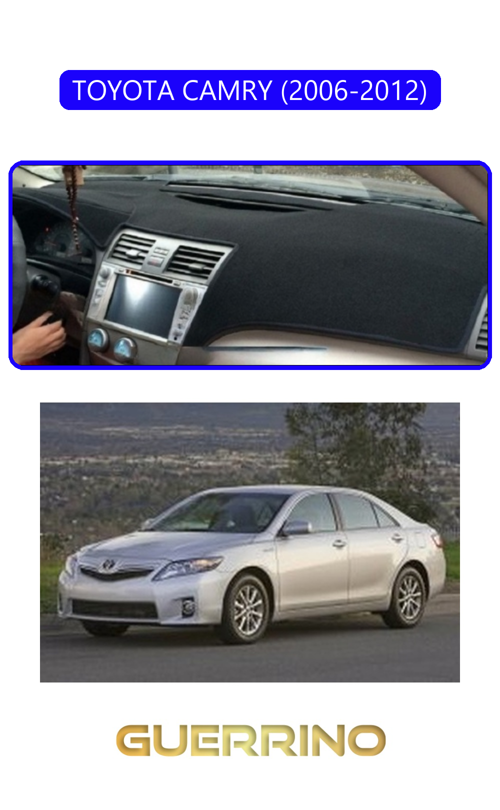Toyota Camry (2006-2012)Torpido Koruma Halısı Mavi Kenar