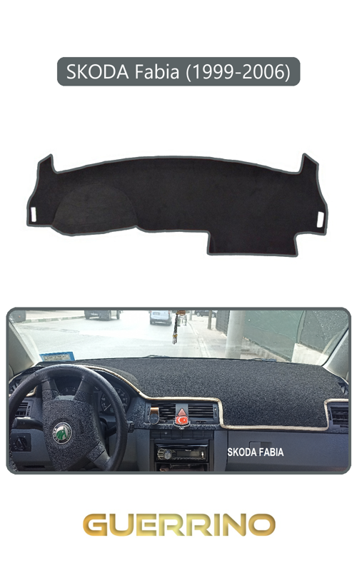 Skoda Fabia (1999-2006)Torpido Koruma Halısı Gri Kenar