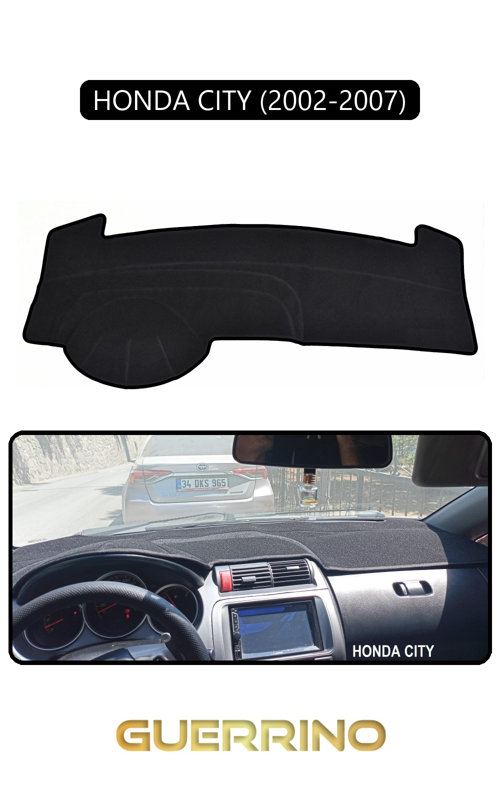 Honda Cıty 2002-2007Torpido Koruma Halısı Siyah Kenar