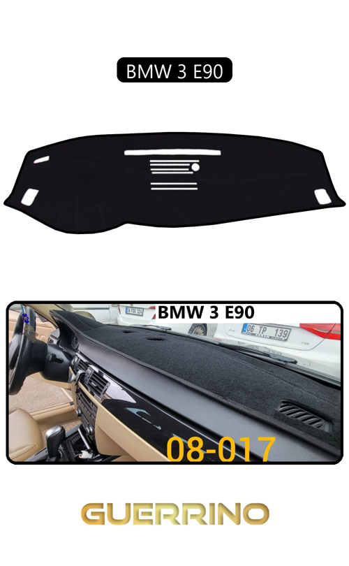 Bmw 3 E90Torpido Koruma Halısı Siyah Kenar