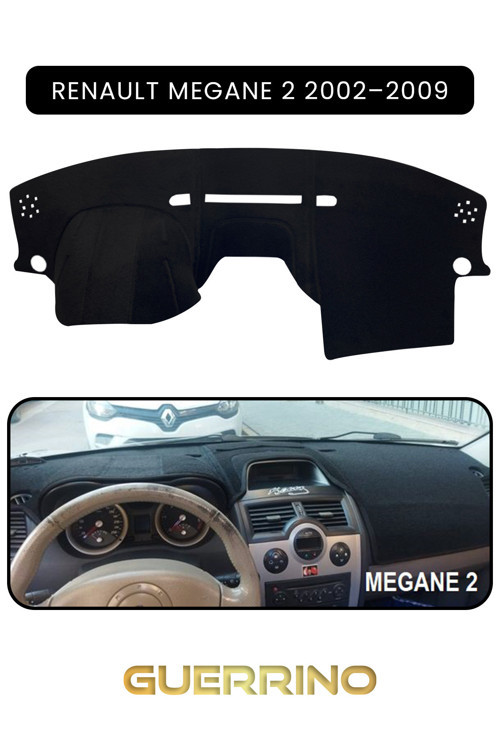Renault Megane 2 (2002–2009)Torpido Koruma Halısı Siyah Kenar
