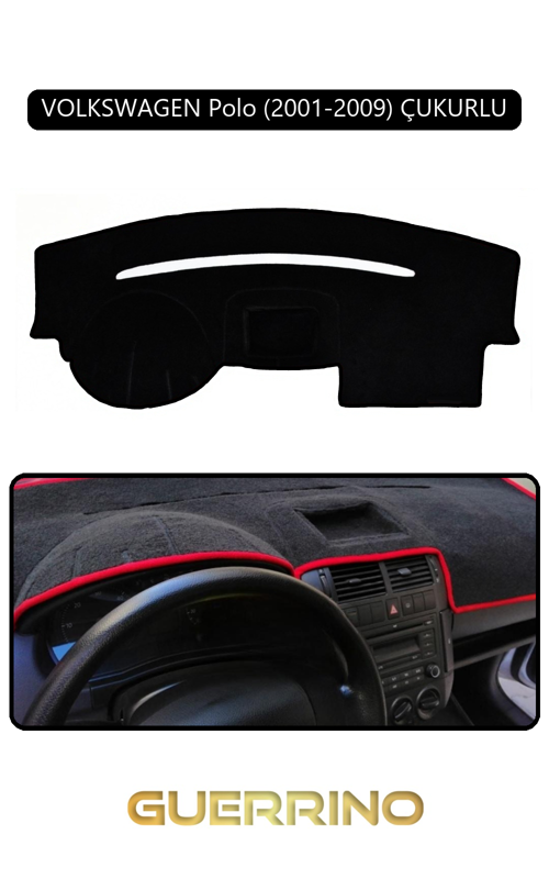 Volkswagen Polo (2001-2009) Çukurlutorpido Koruma Halısı Siyah Kenar
