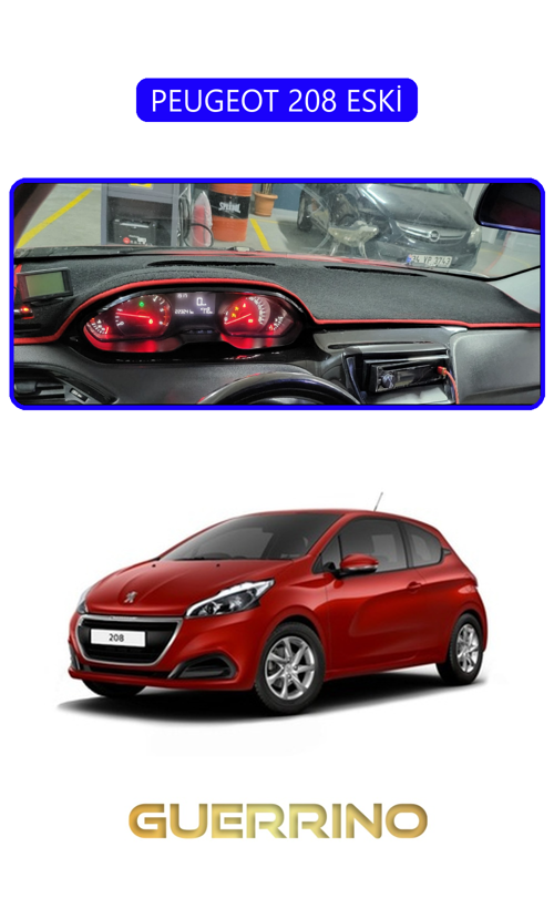 Peugeot 208 Eskitorpido Koruma Halısı Mavi Kenar