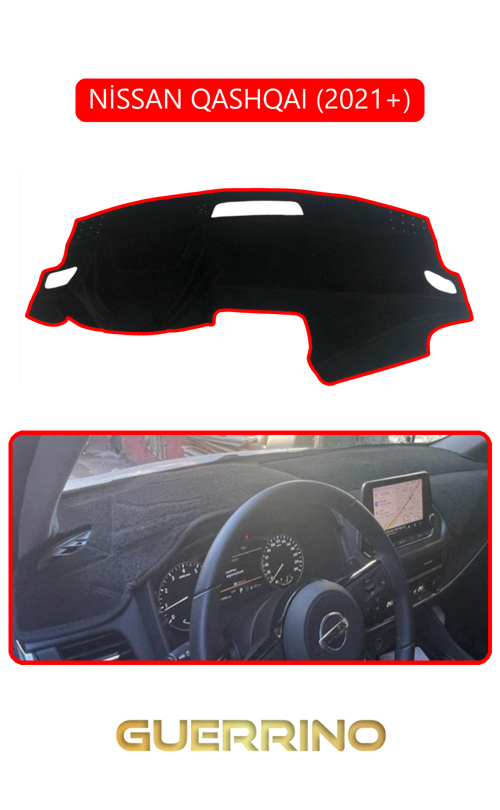 Nissan Qashqaı 2021 +Torpido Koruma Halısı Kırmızı Kenar