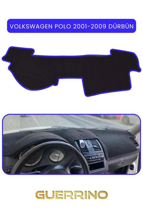 Volkswagen Polo (2001-2009) Dürbün  Torpido Koruma Halısı Mavi Kenar