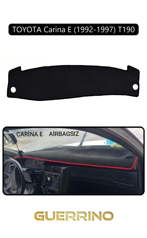Toyota Carina E (1992-1997) T190 Aırbaglıtorpido Koruma Halısı Siyah Kenar
