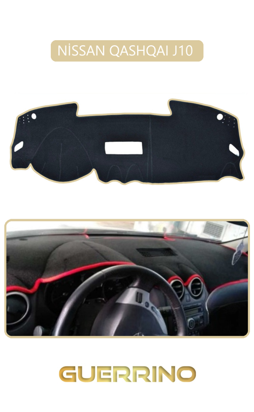 Nissan Qashqaı J10 Torpido Koruma Halısı Bej Kenar