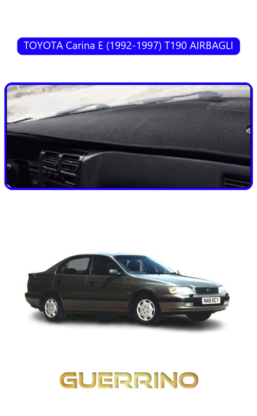 Toyota Carina E (1992-1997) T190Torpido Koruma Halısı Mavi Kenar