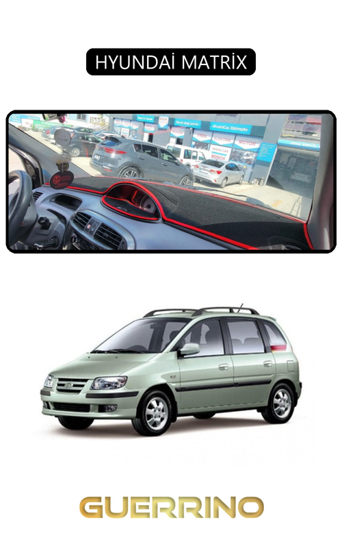 Hyundai Matrixtorpido Koruma Halısı Siyah Kenar