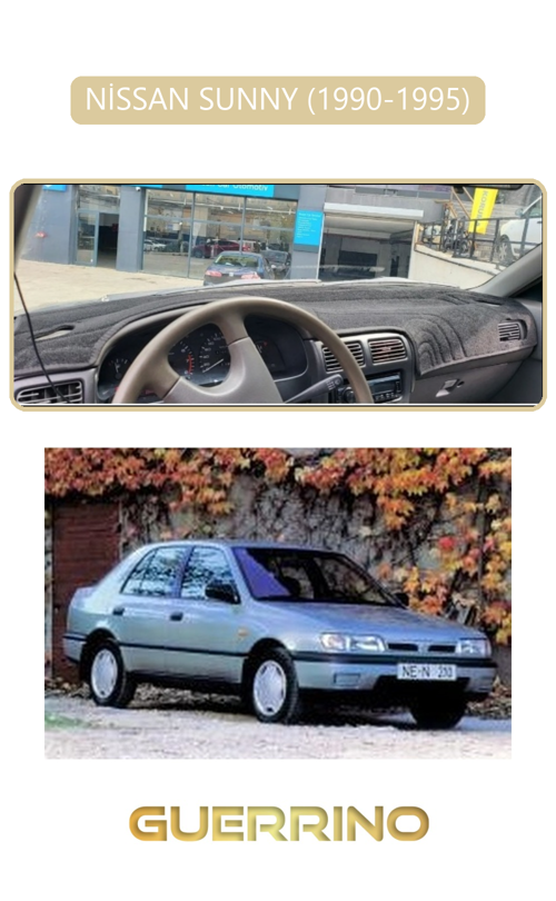 Nissan Sunny 1990-1995Torpido Koruma Halısı Bej Kenar