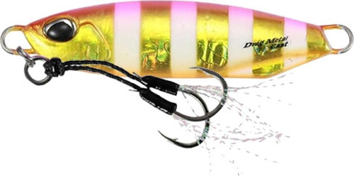 Drag Metal Cast Jig 80gr. PDA0045 Pink Gold Zebra Glow