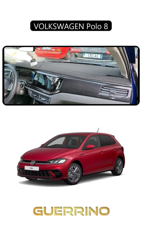 Volkswagen Polo 8Torpido Koruma Halısı Siyah Kenar