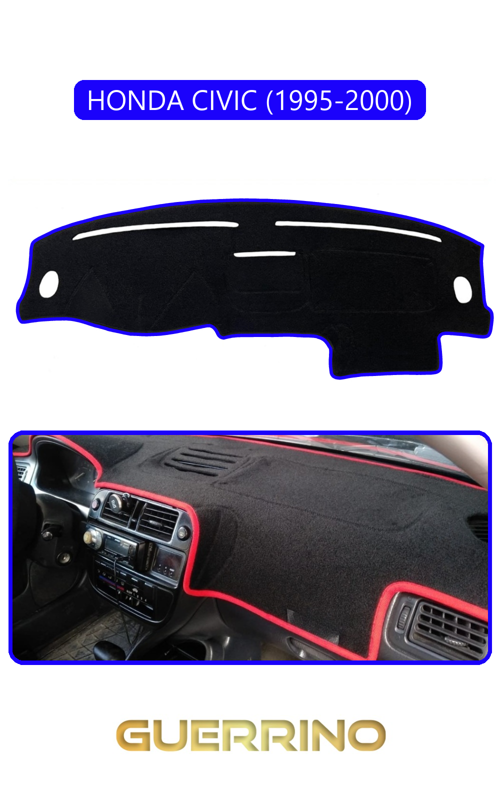 Honda Cıvıc 1995-2000Torpido Koruma Halısı Mavi Kenar