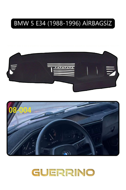 Bmw 5 E34 1988-1996 Airbagsiztorpido Koruma Halısı Siyah Kenar