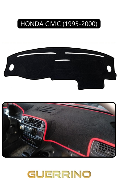 Honda Cıvıc 1995-2000Torpido Koruma Halısı Siyah Kenar