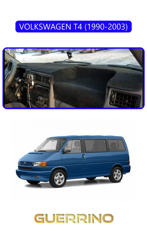 Volkswagen T4 (1990-2003)Torpido Koruma Halısı Mavi Kenar