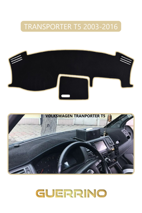 Volkswagen T5 (2003-2016)Torpido Koruma Halısı Bej Kenar