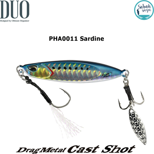 Drag Metal Cast Shot Jig 40gr. PHA0011 Sardine